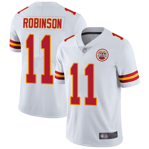 Youth Kansas City Chiefs #11 Robinson Demarcus White Vapor Untouchable Limited Player Football Nike NFL Jersey->youth nfl jersey->Youth Jersey